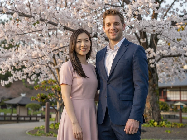 David and Yuki, a real couple who found love through SakuraDate